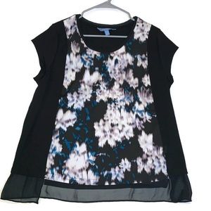 Simply Vera Vera Wang Abstract Top